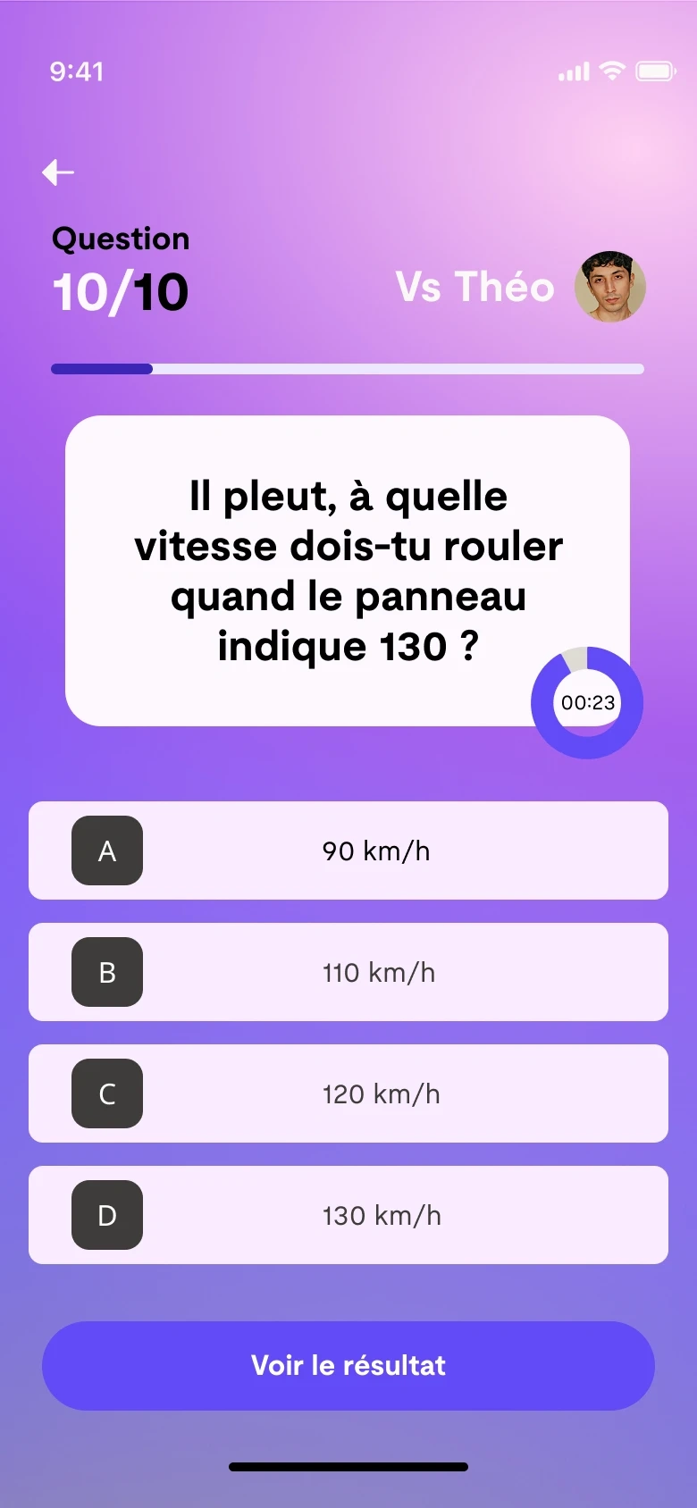 Quiz V2 : interface gamifiée